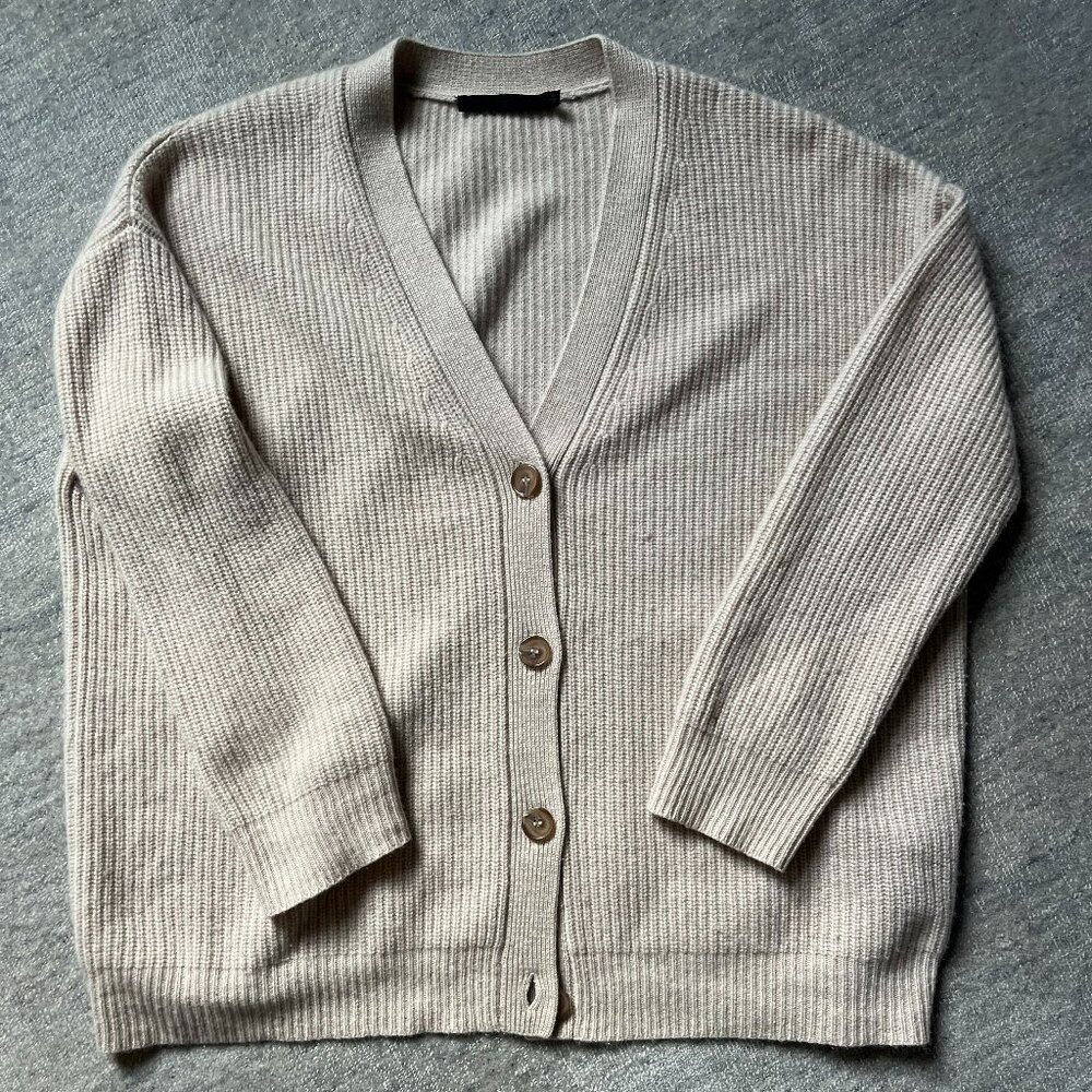 Jenni Kayne Cropped Cashmere Cocoon Cardigan Size XS